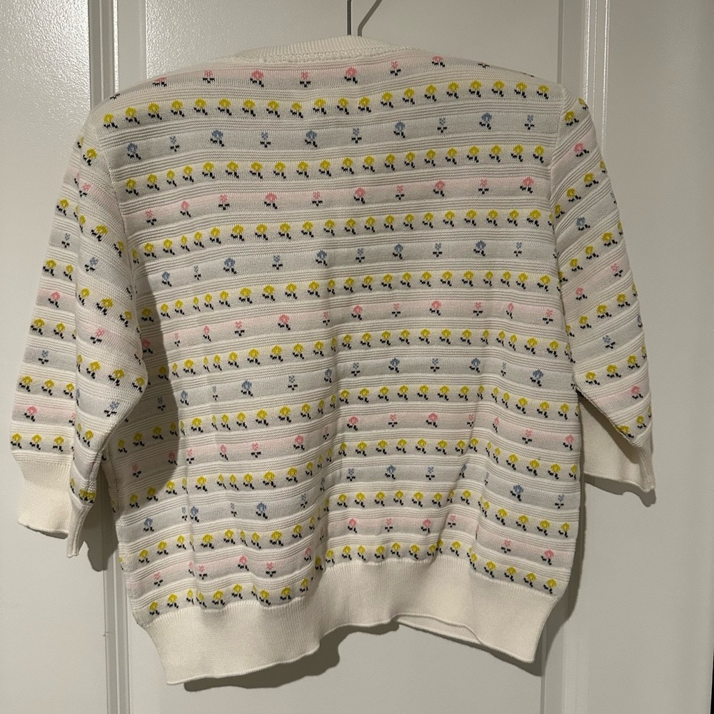 Molli Crocus Cardigan in Multi Milk - Picture 3 of 8